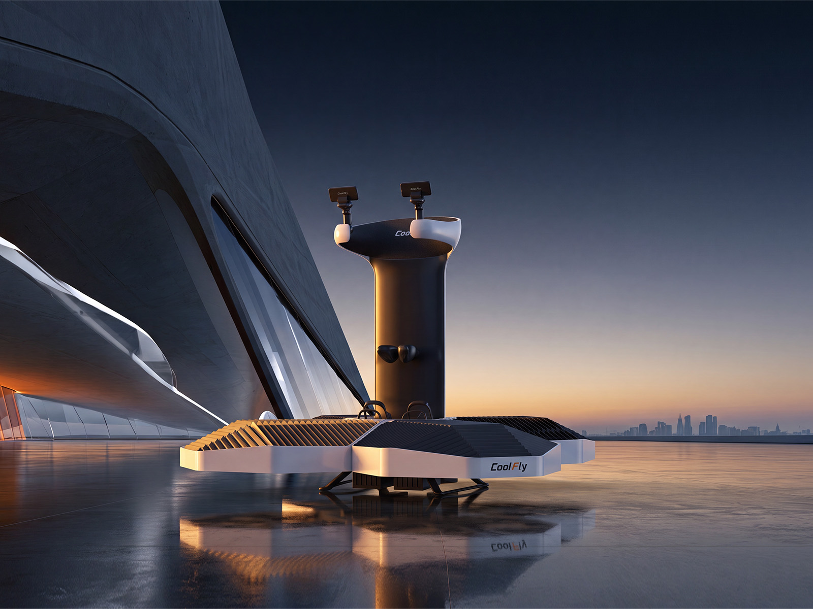 CoolFly Urban standing personal aircraft