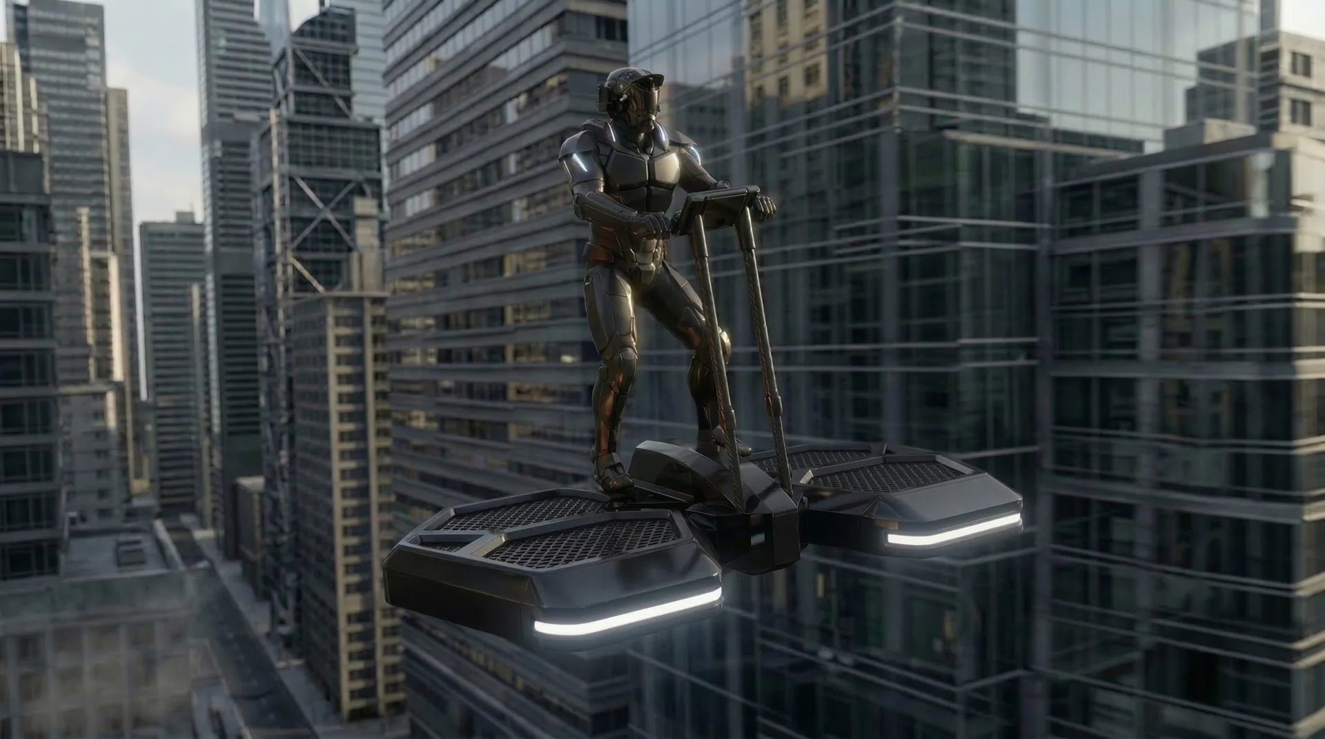 coolfly eVTOL flying in the city